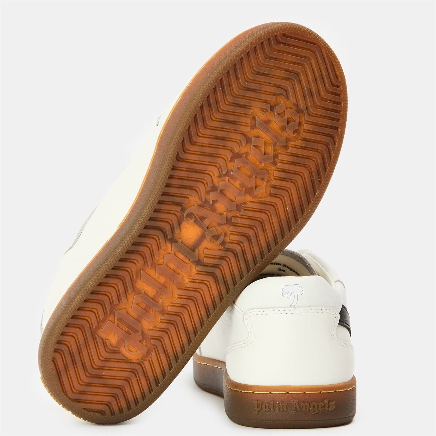 Palm Angels Palm Logo Print Low Top Lace-Up Sneakers