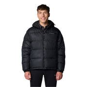Columbia Pike Hooded Solid Patterned Puffer Jacket