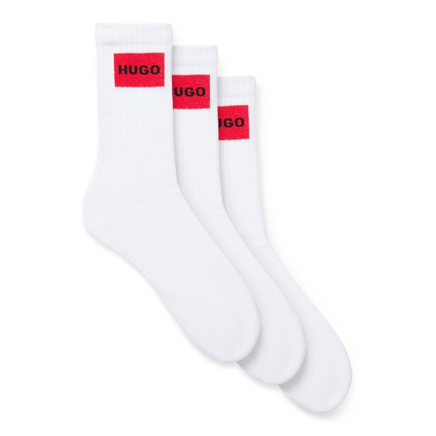 Hugo 3 Pack of Red Logo Socks