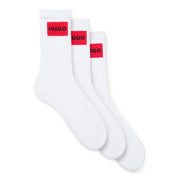 Hugo 3 Pack of Red Logo Socks