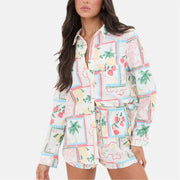 I Saw It First Crepe Long Sleeve Shirt