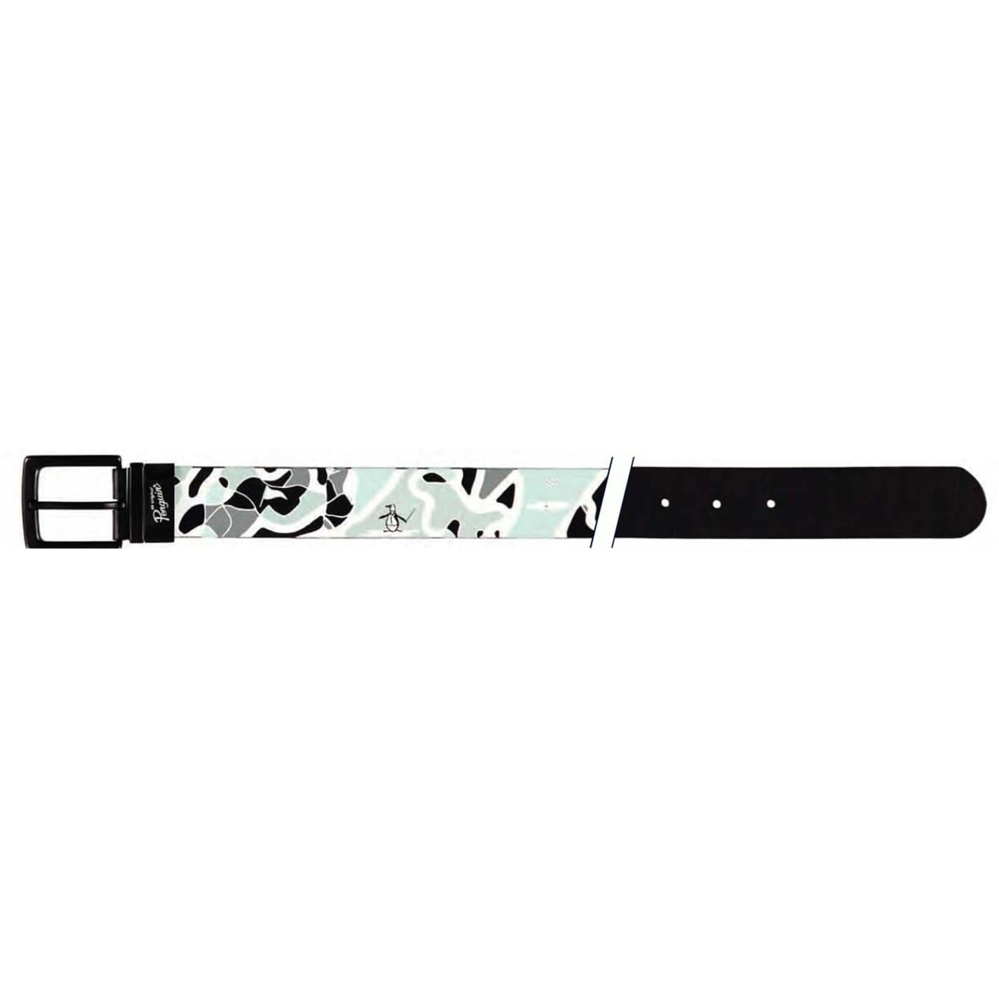 Original Penguin Camo Leather Belt Penguin