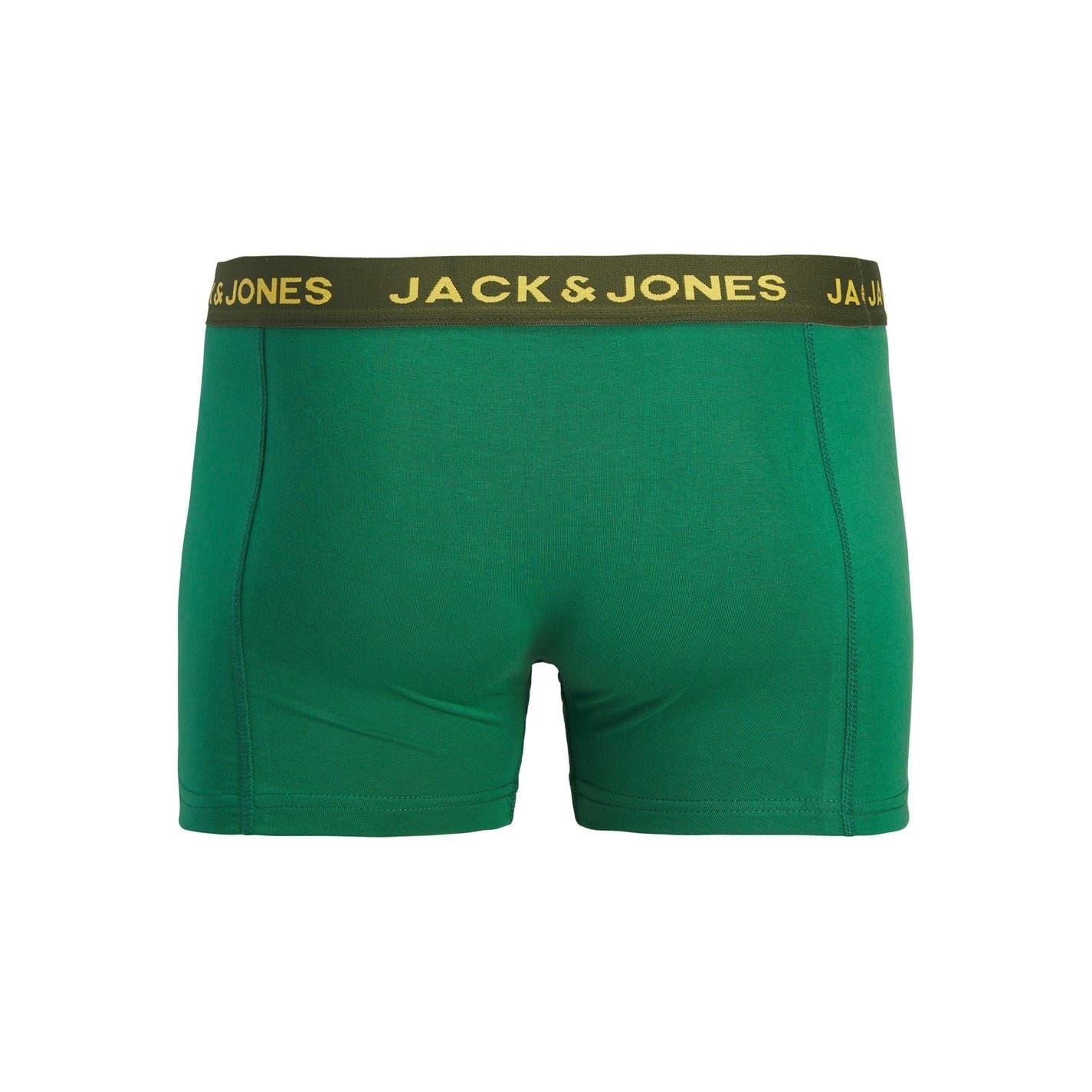 Jack and Jones 3 Pack Plain Design Boxer Briefs
