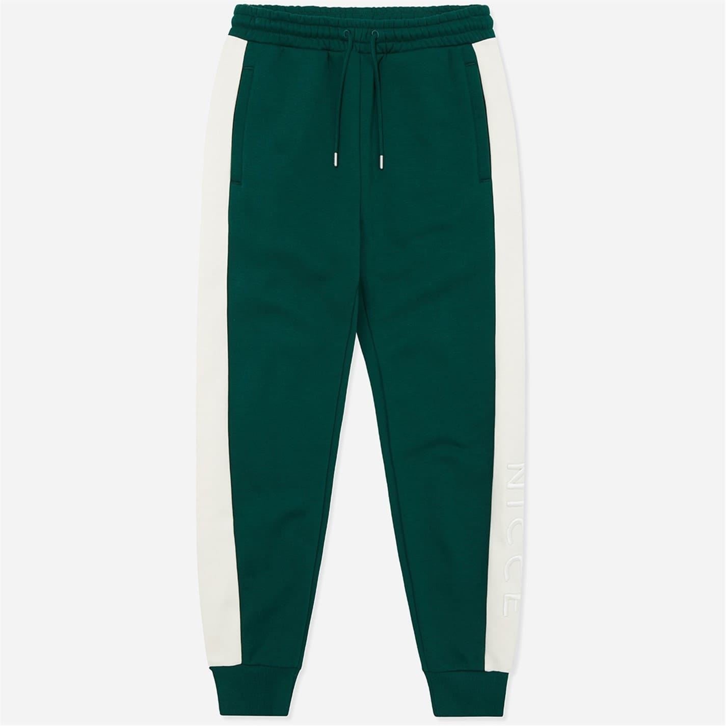 Nicce Mens Mercury Stripe Jogging Bottoms