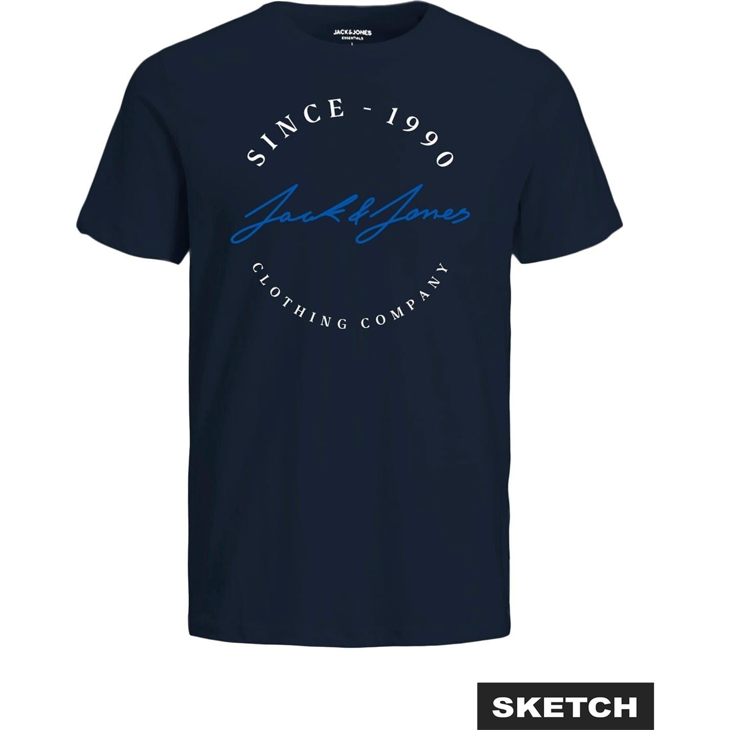 Jack and Jones 3 Pack Crew Neck Short Sleeve T-Shirt