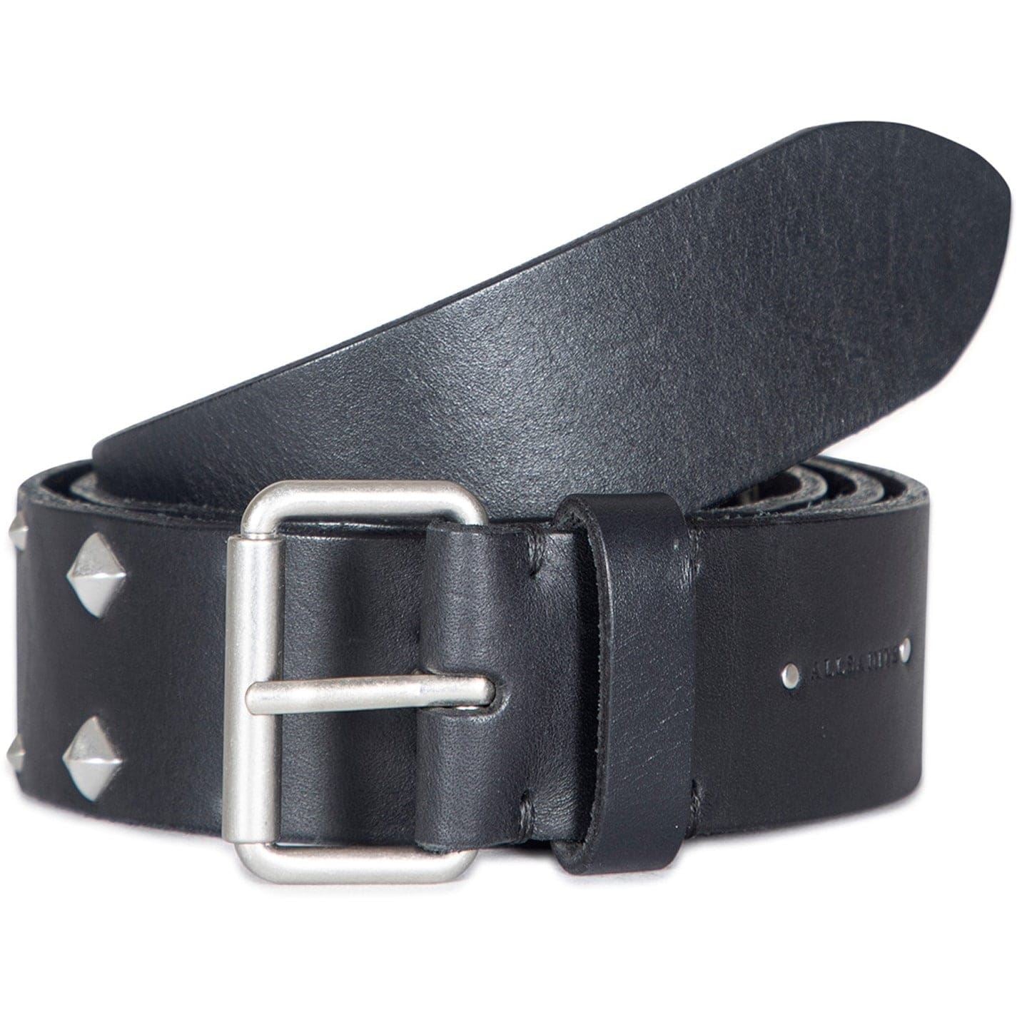 AllSaints Leather Pin Buckle Belt with Rivets