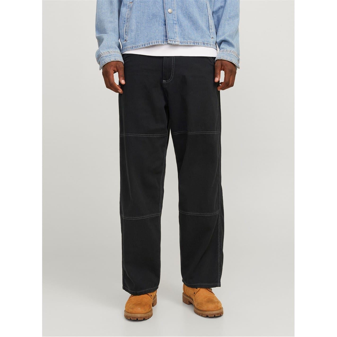 Jack and Jones Owen Solid Patterned Wide Leg Pants