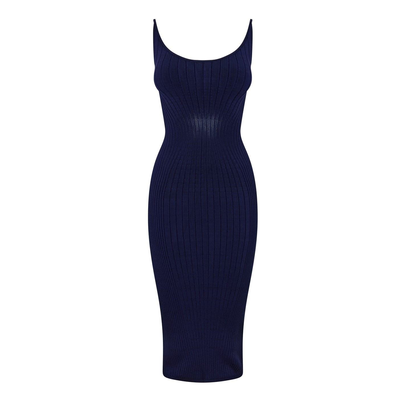 Mugler Sculpting Knit Dress