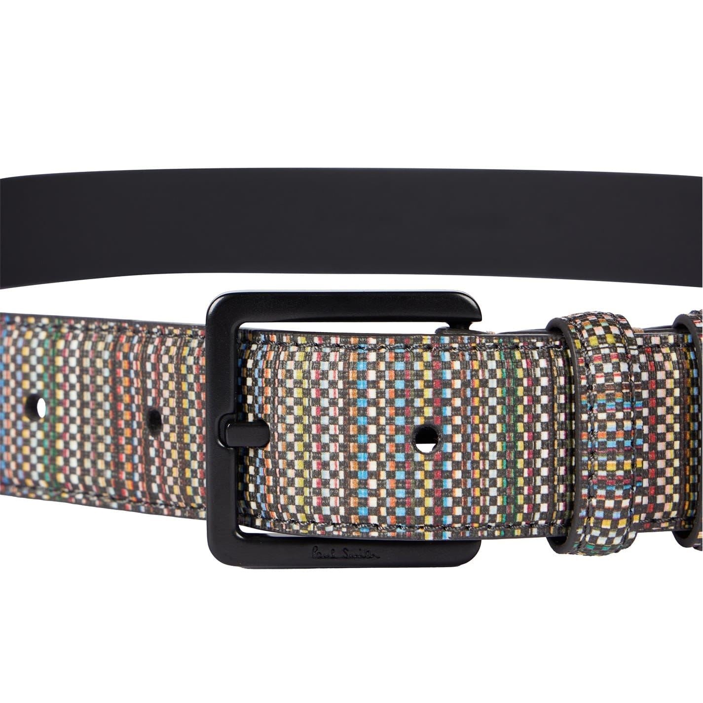 Paul Smith Web Stripe Pin Buckle Belt