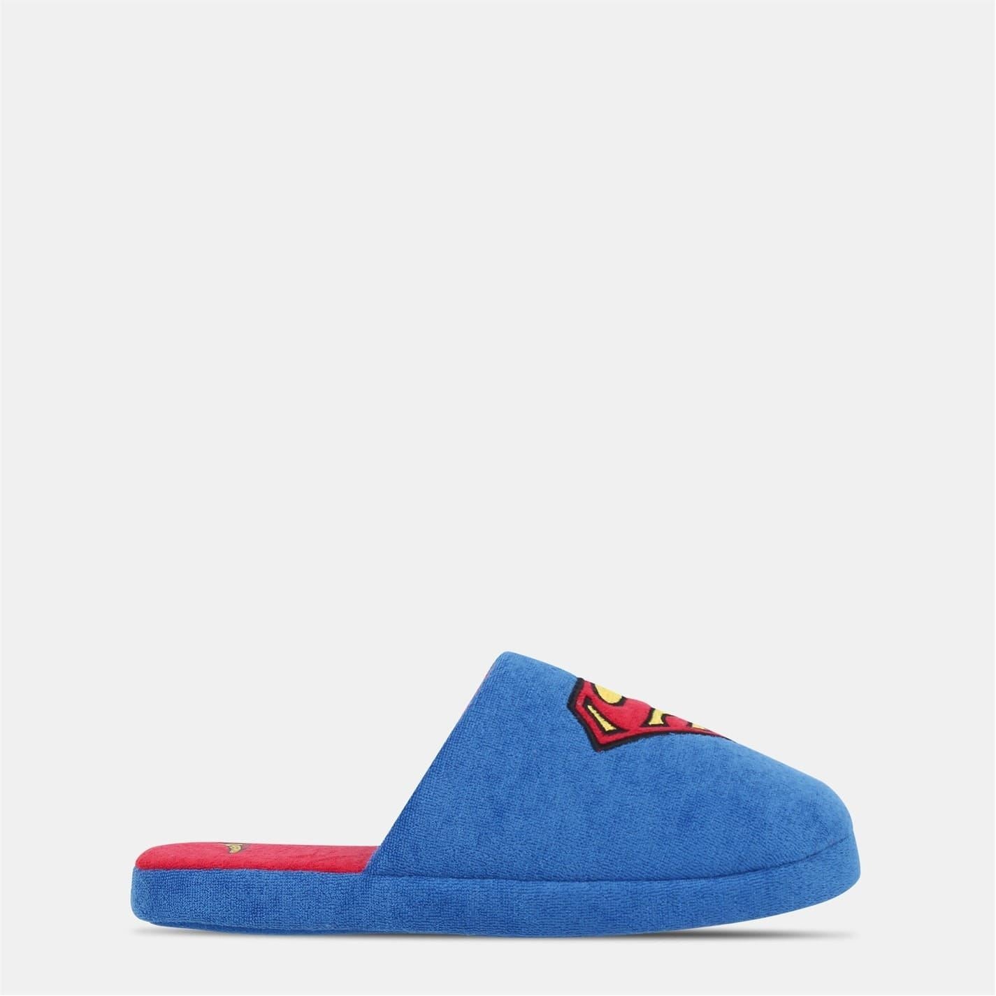 Character Super Man Graphic Closed Toe Mules