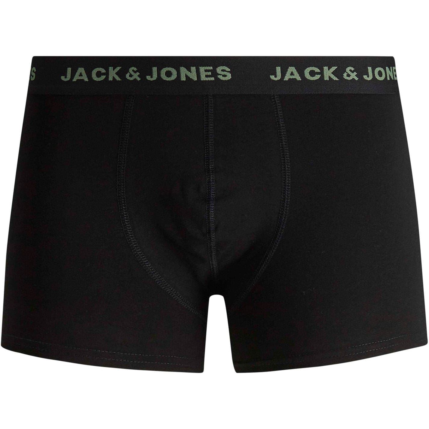 Jack and Jones Mens Pack  Basic Trunks Plus Size