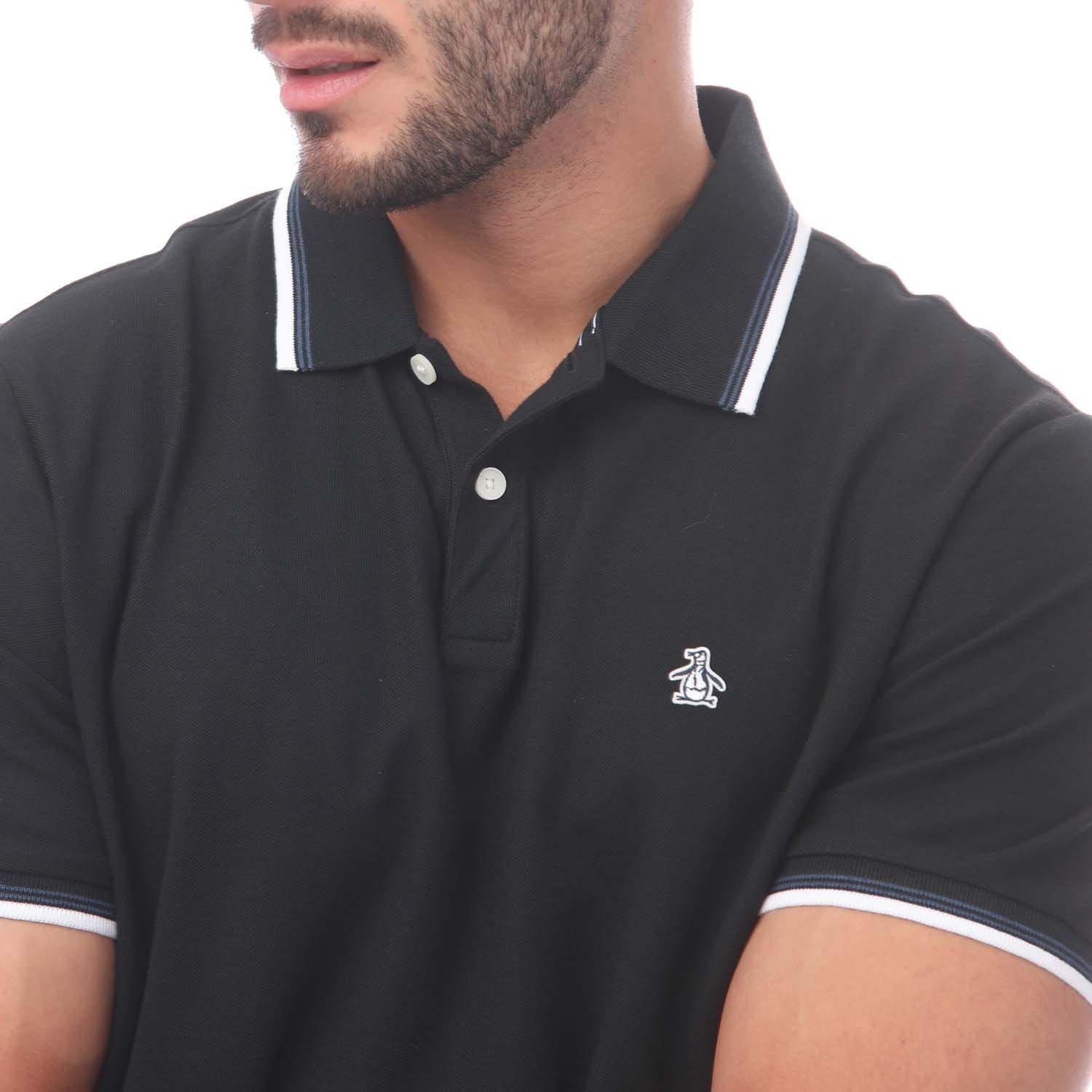 Original Penguin Tipped Pique Polo Shirt