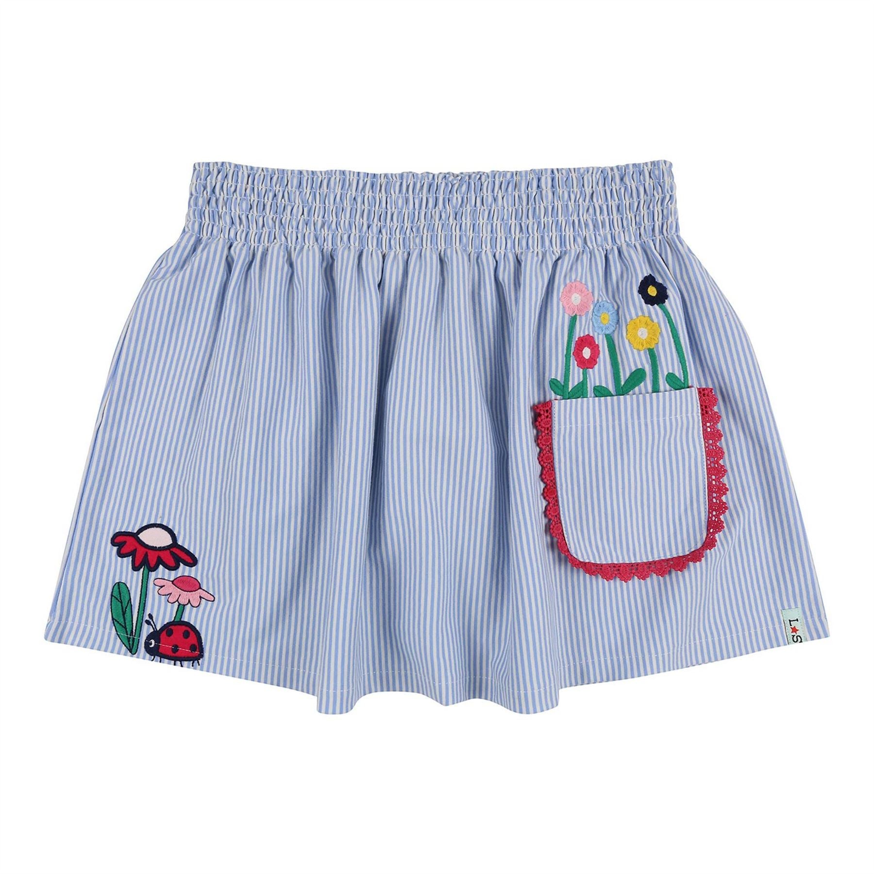 Lilly and Sid Stripe App Skirt