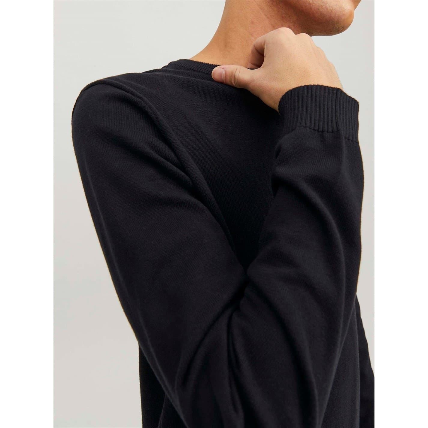 Jack and Jones Crew Neck Ribbed Collar Long Sleeve Sweater