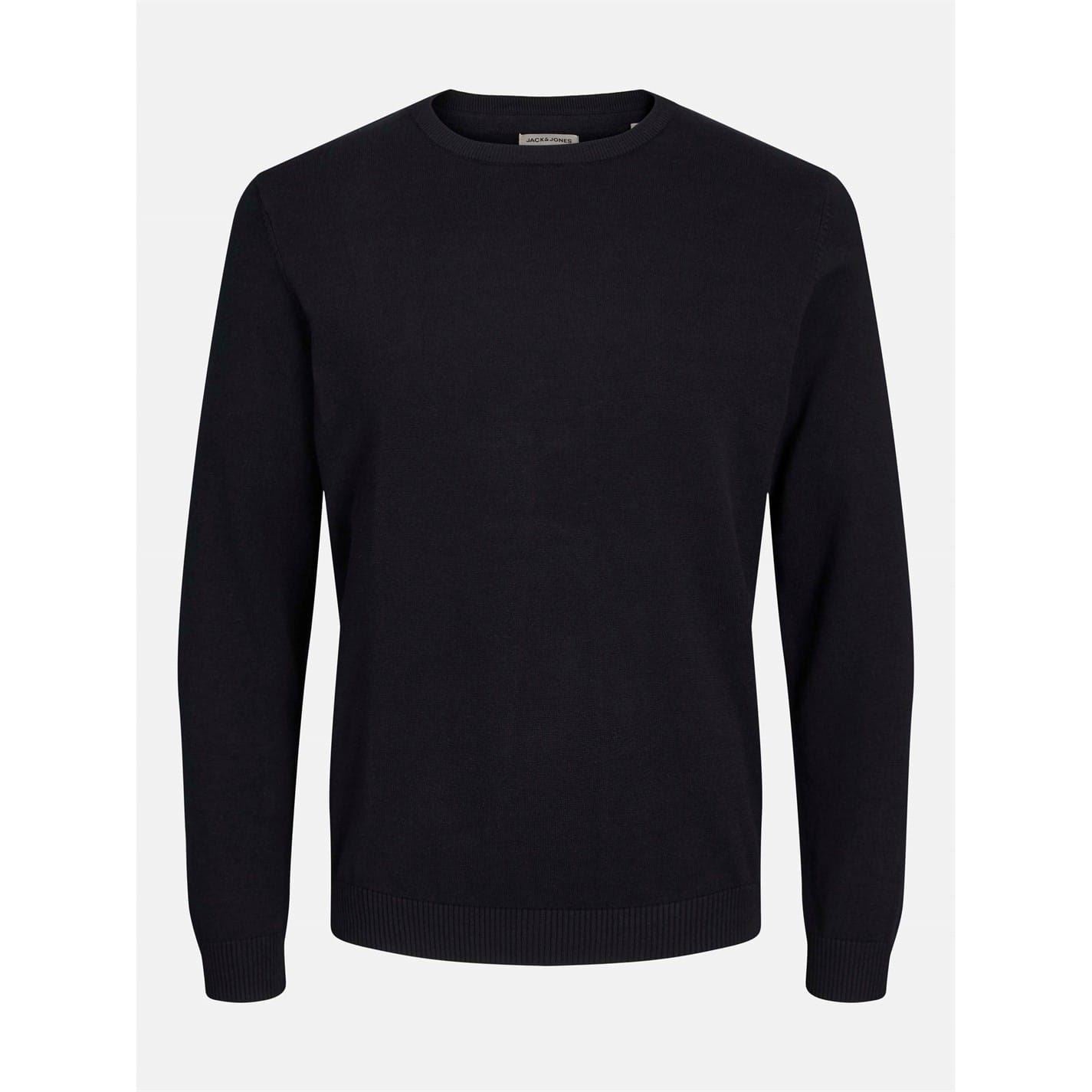 Jack and Jones Crew Neck Ribbed Collar Long Sleeve Sweater