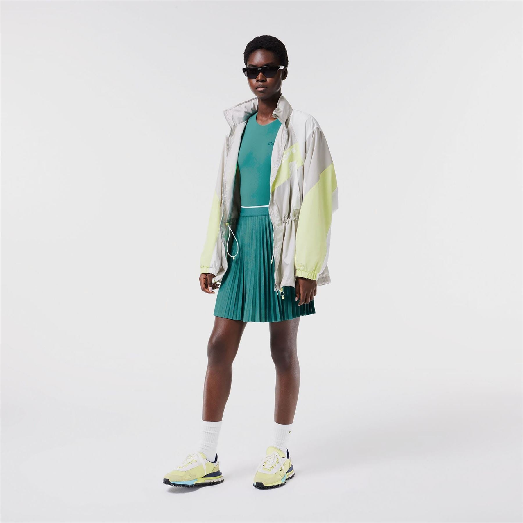 Lacoste Elasticated Waist Pleated Skirt