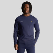 Lyle And Scott Co-Ordinate Print Plain Long Sleeve T-Shirt