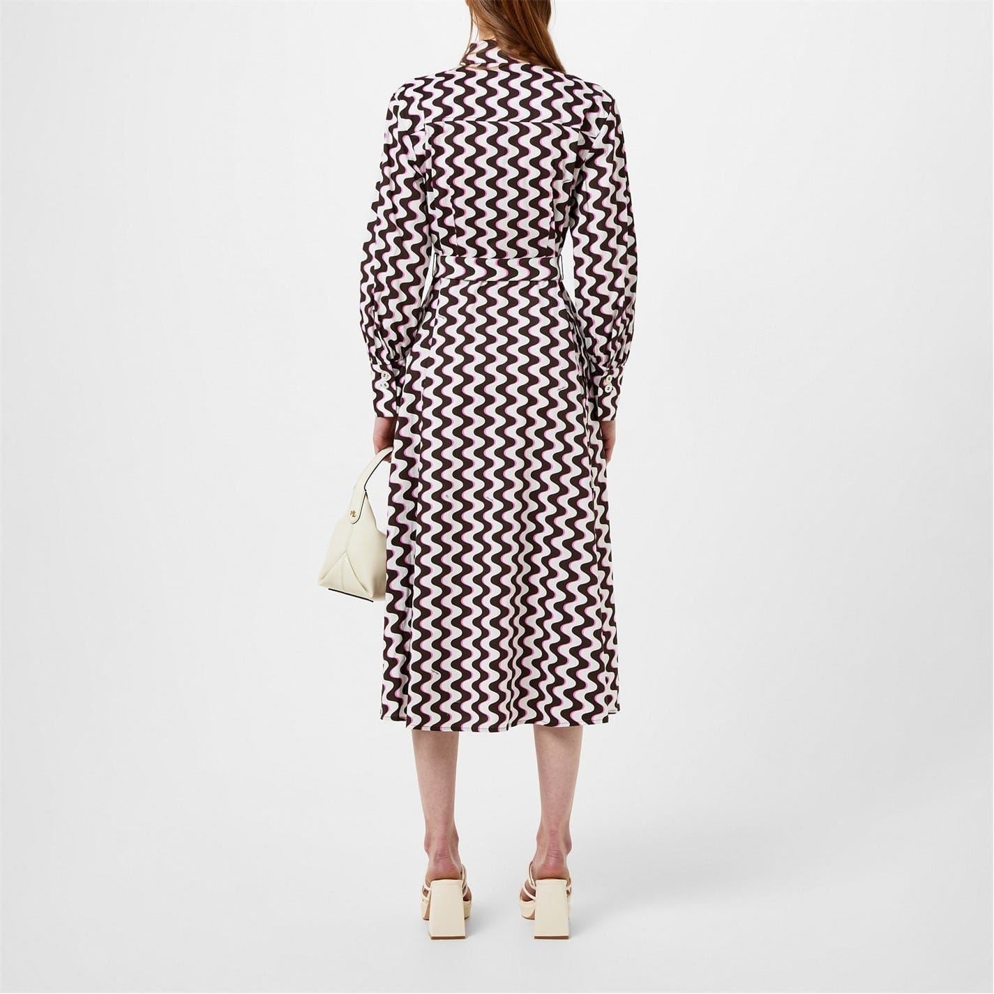 Marella Ozieri Collared Neck Maxi Shirtdress