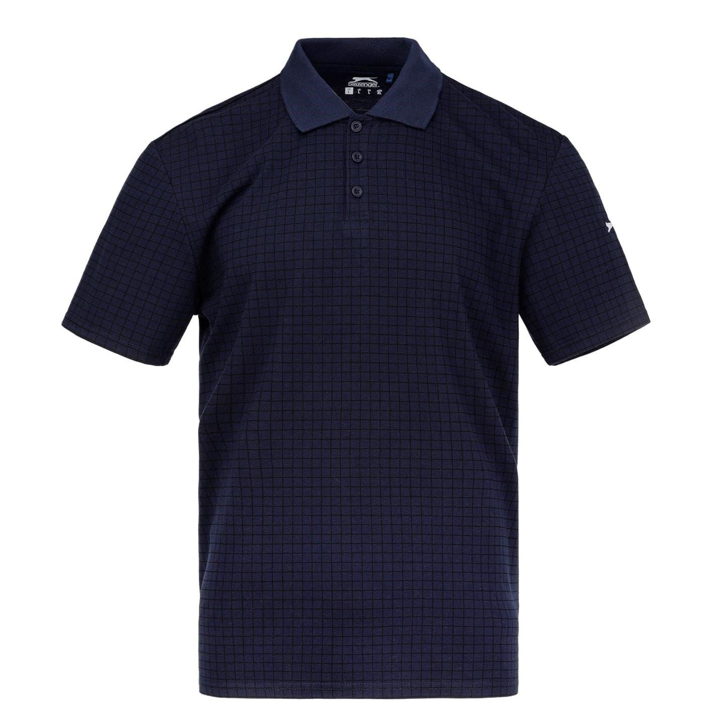 Slazenger Mens Check Golf Polo