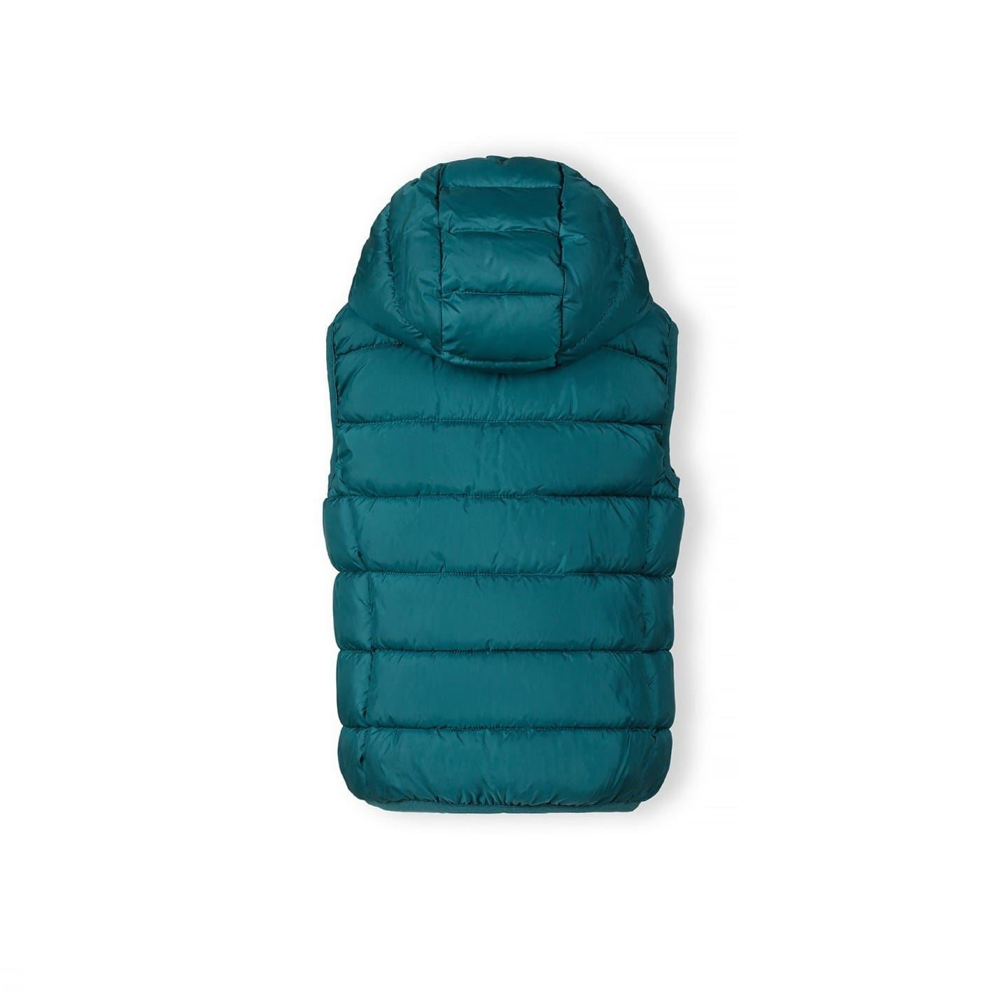 Minoti Boys Padded Gilet Detachable Hood Turquoise