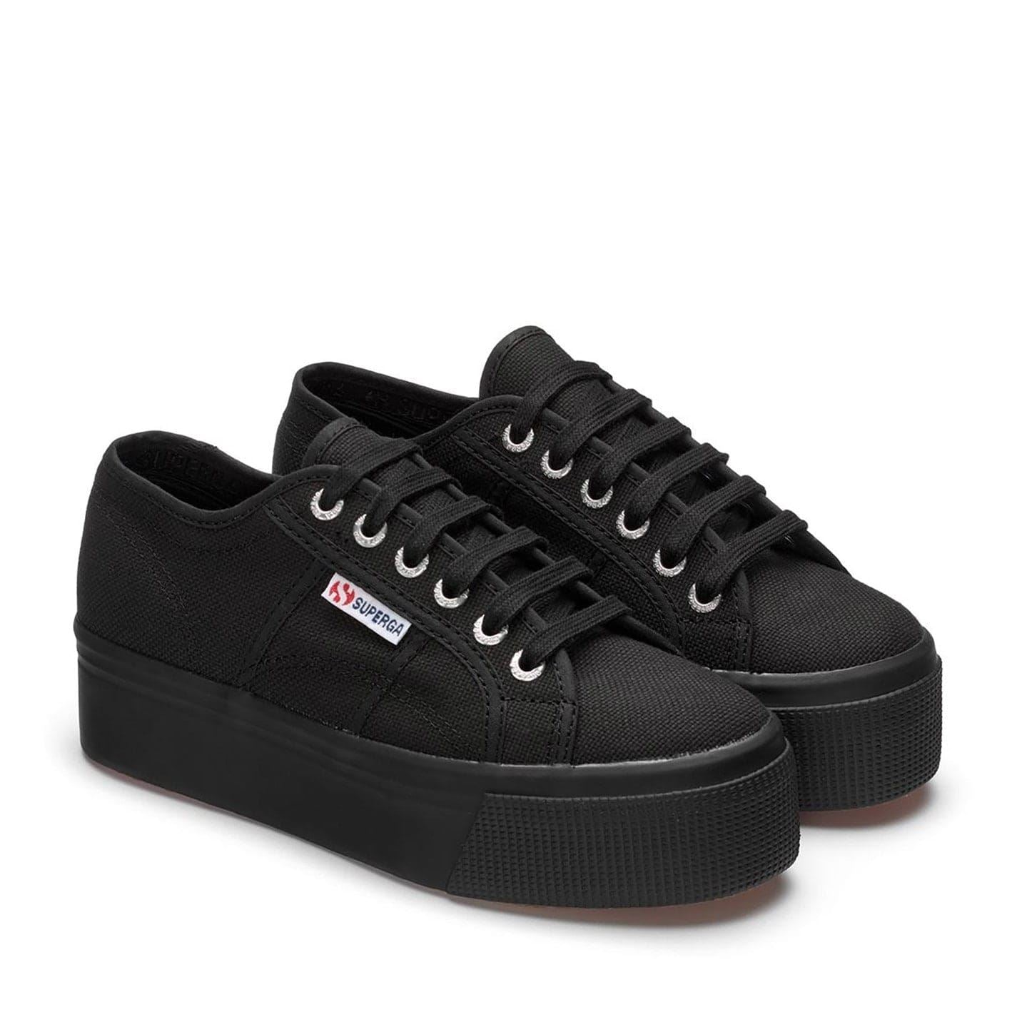 Superga 2790 Linea Canvas Low Top Platform Sneakers
