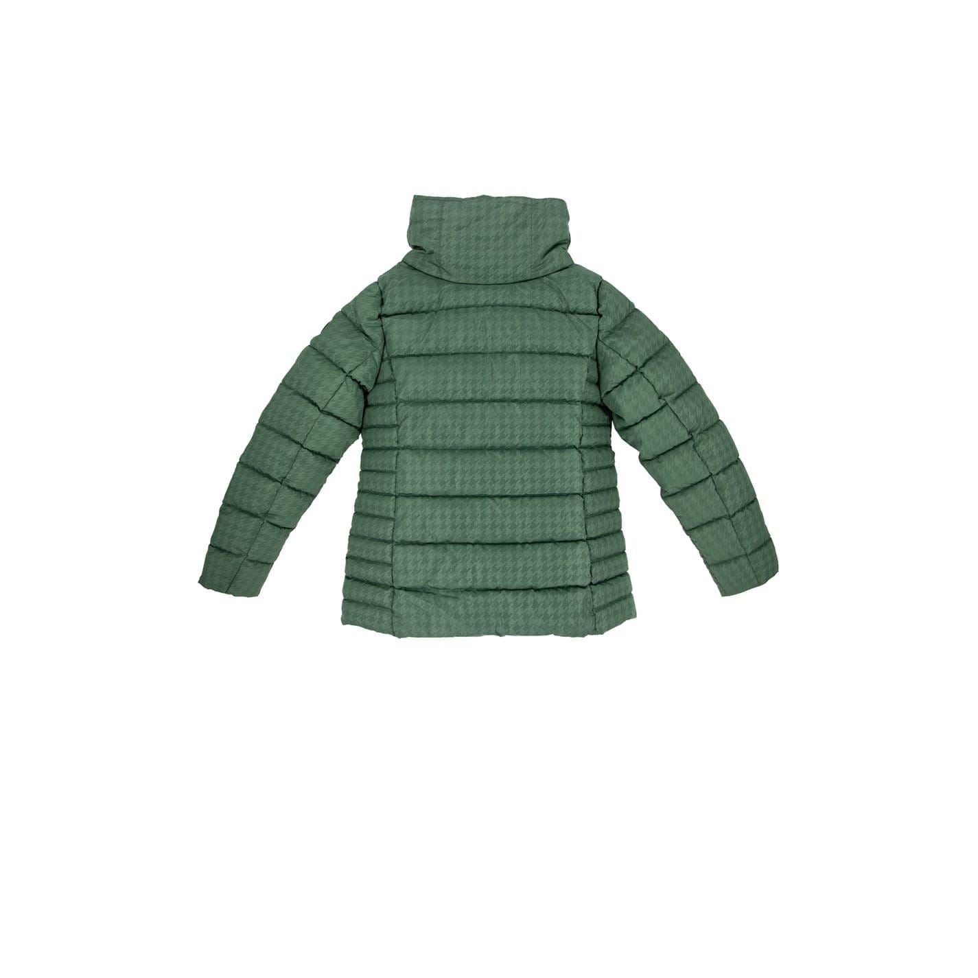 Firetrap Houndstooth Drawstring Puffer Jacket with Zipped Pocket