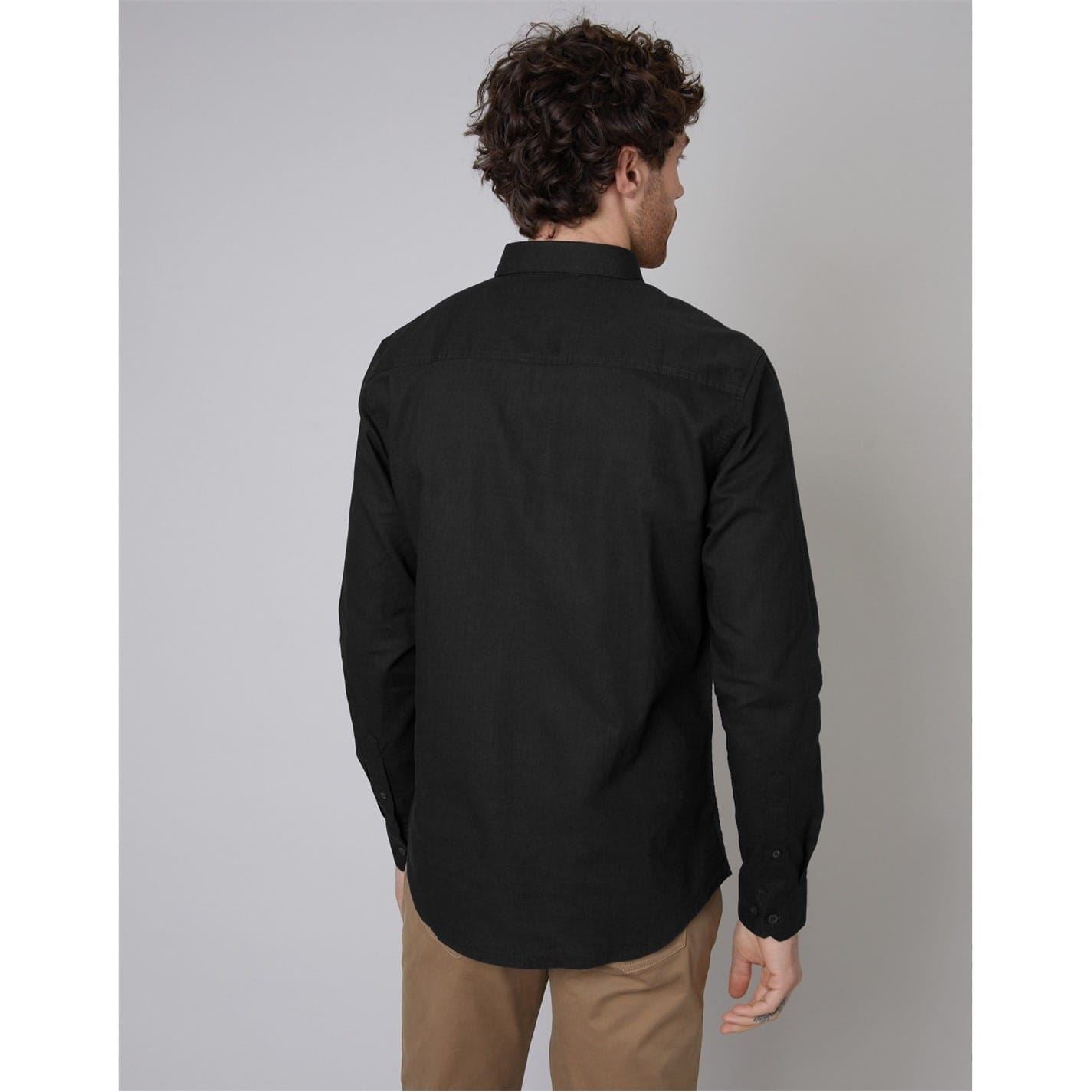 Threadbare Regular Fit Long Sleeve Button Down Collar Shirt