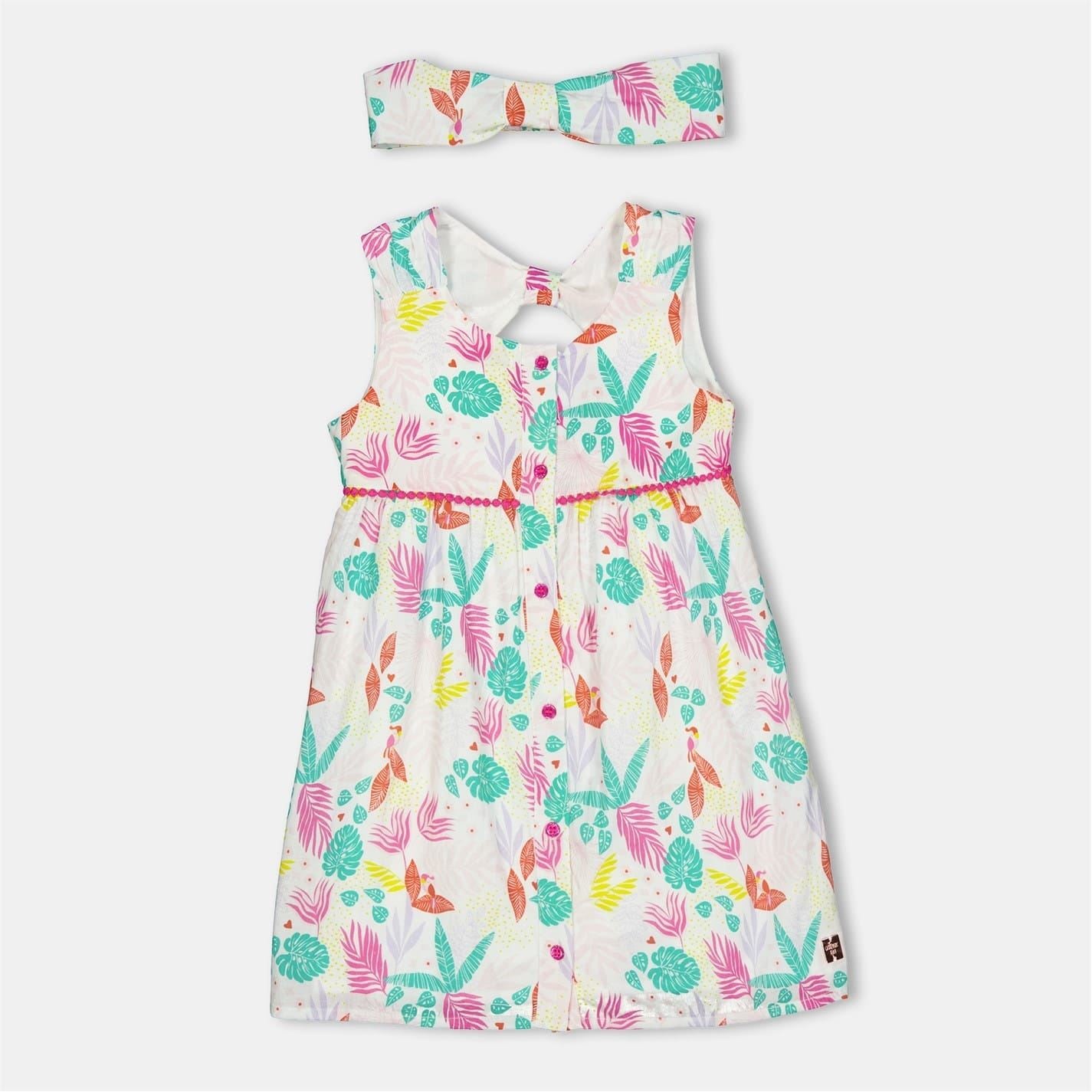 Carrement Beau Keyhole Neck Mini A-Line Dress and headband Set