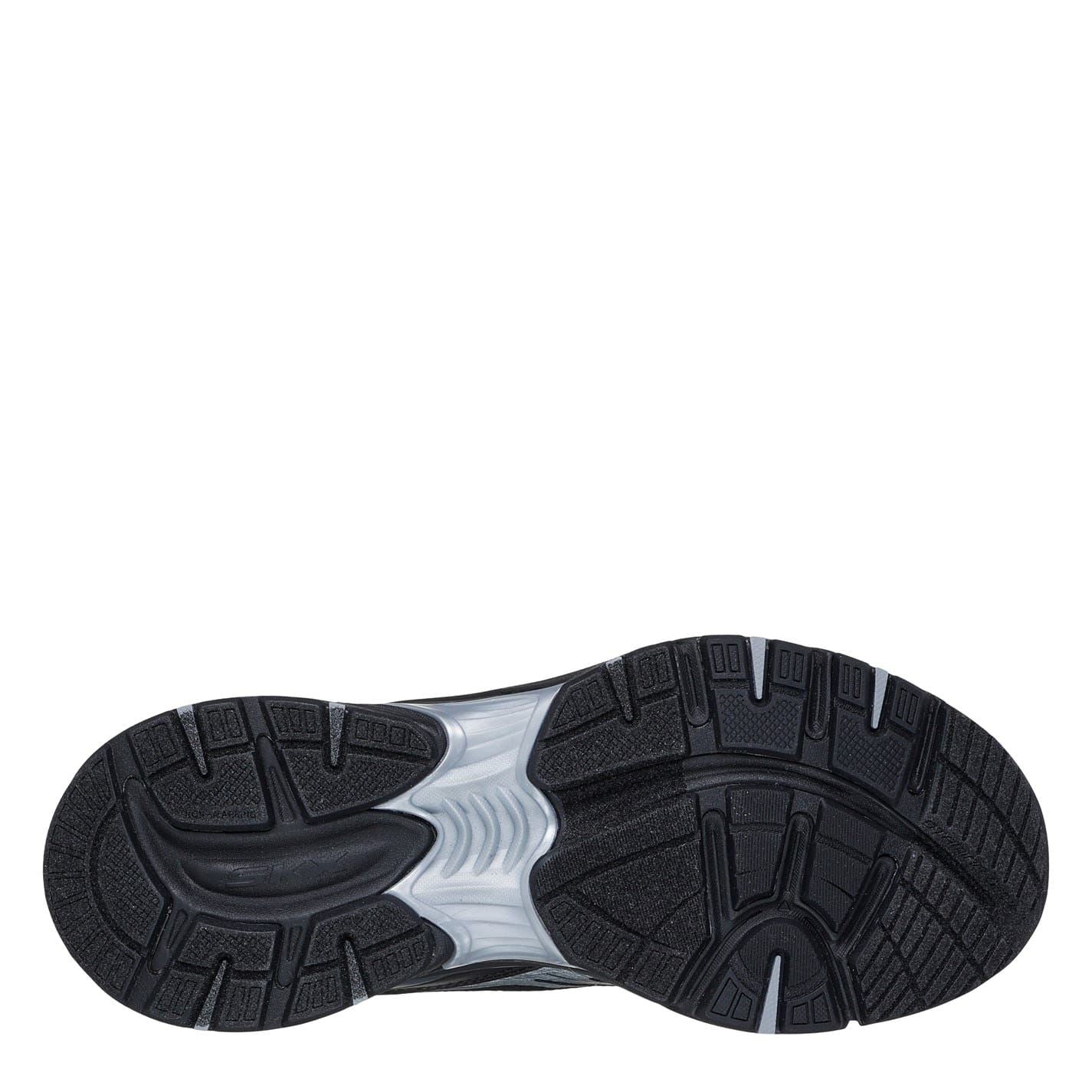 Skechers Metallic Overlay Mesh Lace Up Trainers