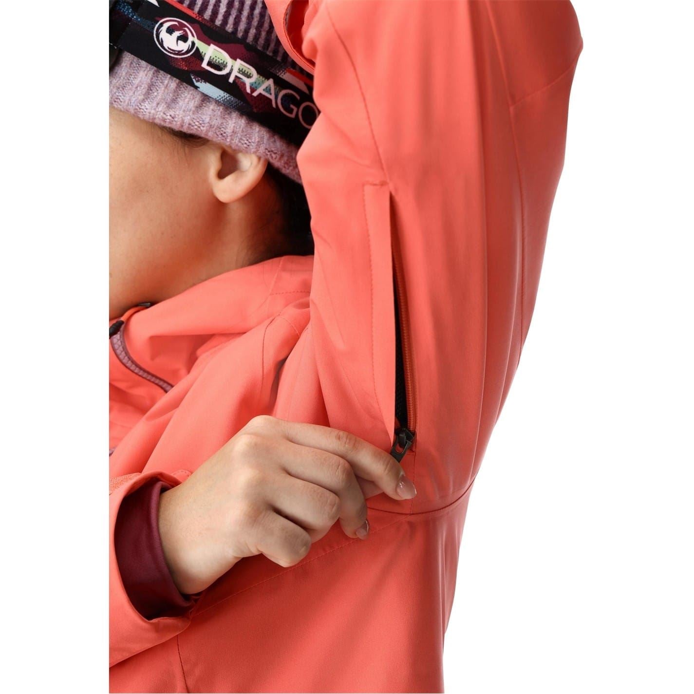 Spyder Temerity Hooded Solid Patterned Ski Jacket