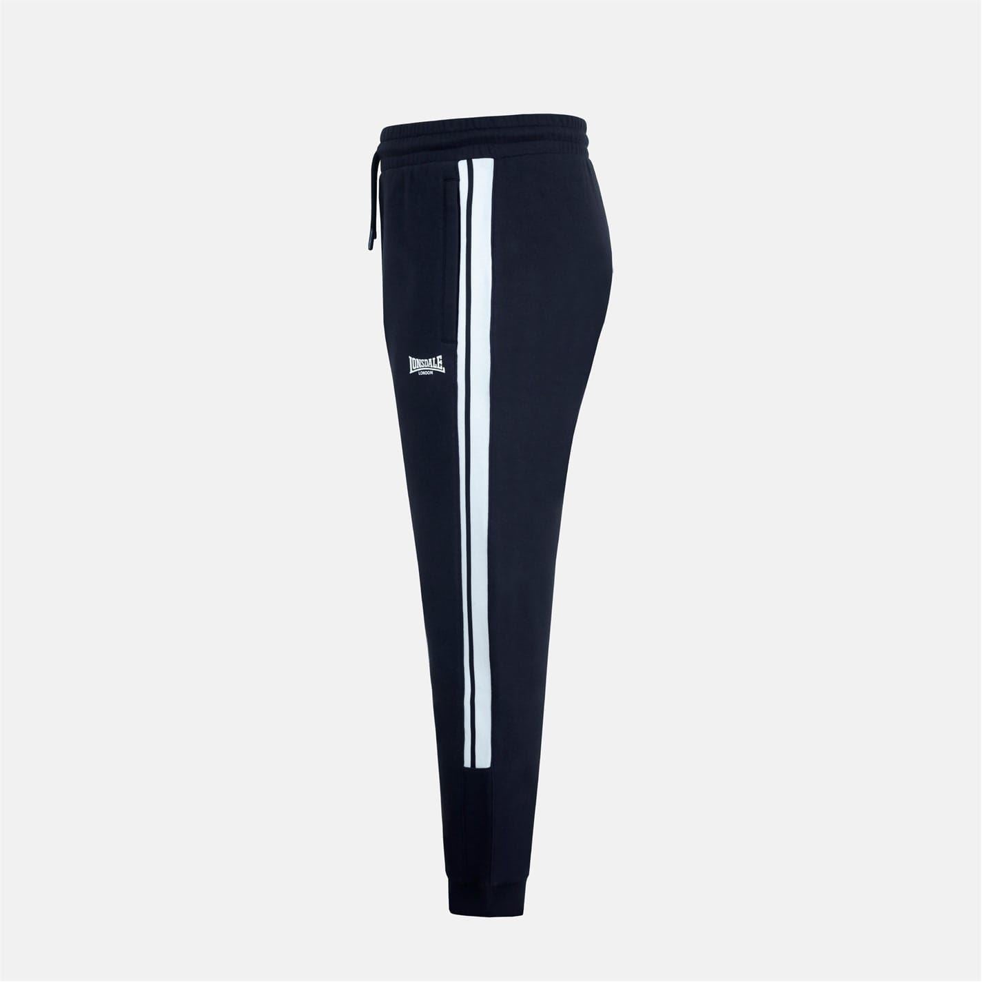 Lonsdale Ribbed Cuff Solid Patterned Slim Joggers