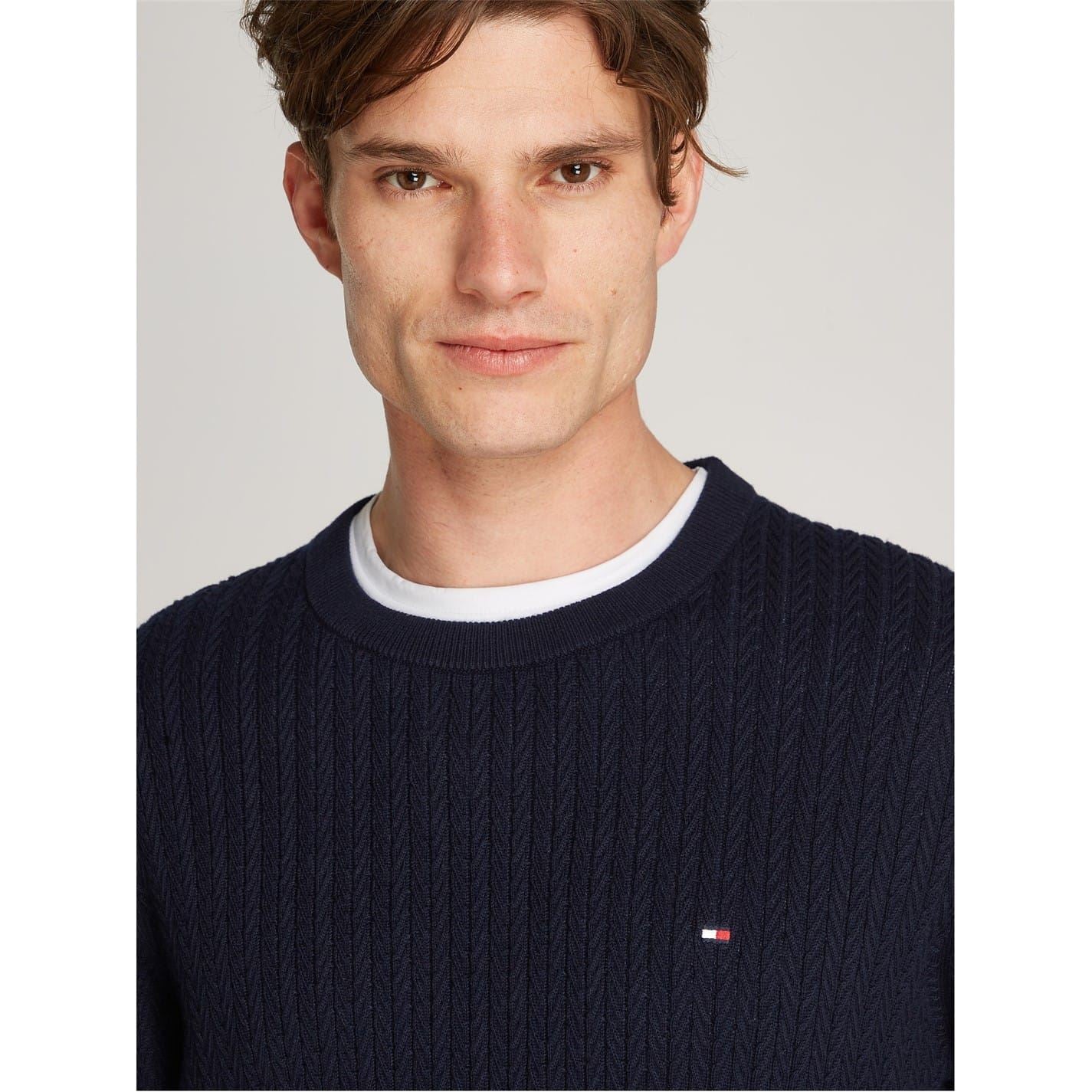 Tommy Hilfiger Regular Fit Crew Neck Long Sleeve Sweater