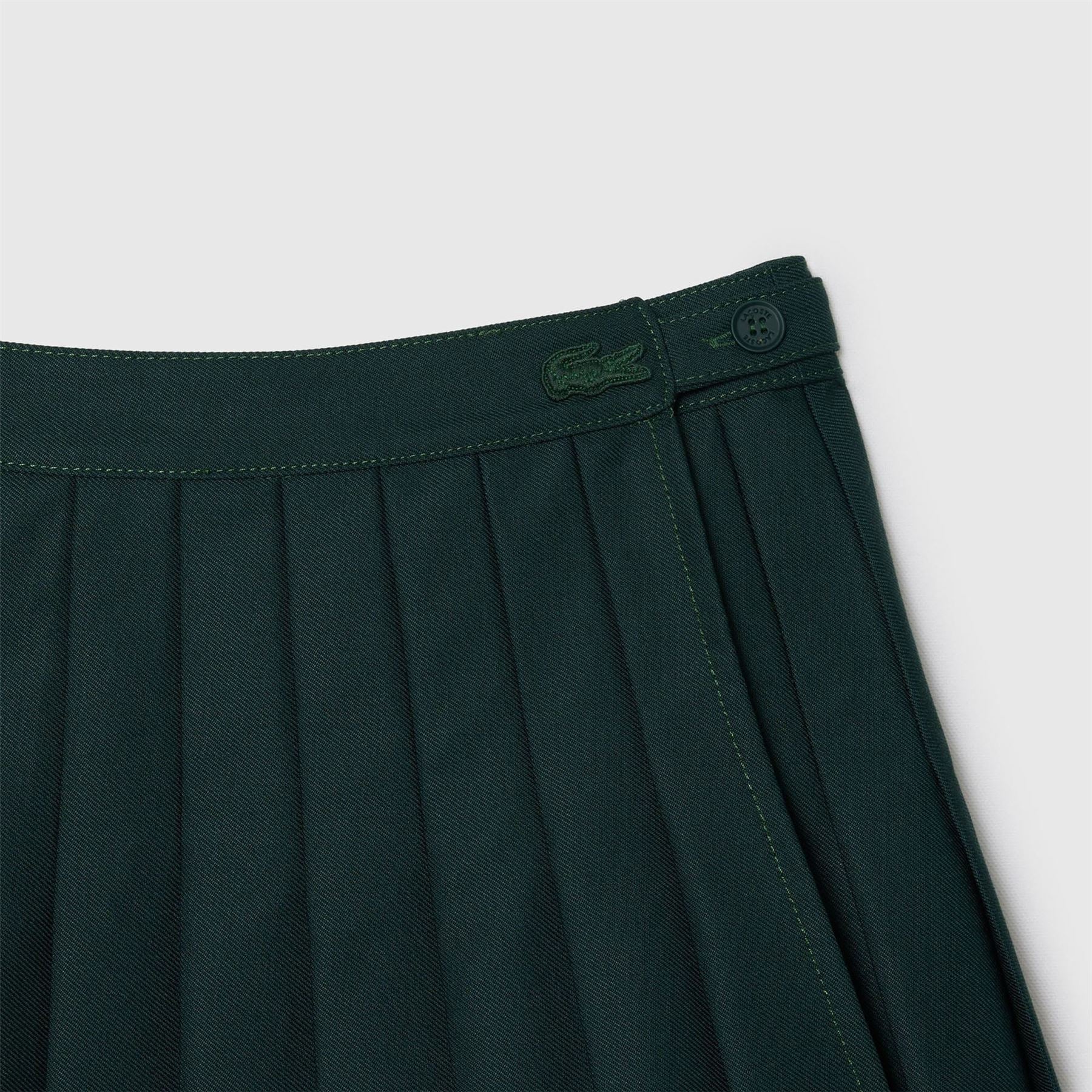 Lacoste Pleated Twill Skirt