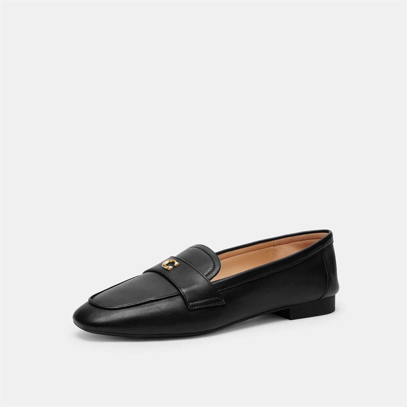 Coach Sculpted Round Toe Penny Loafers