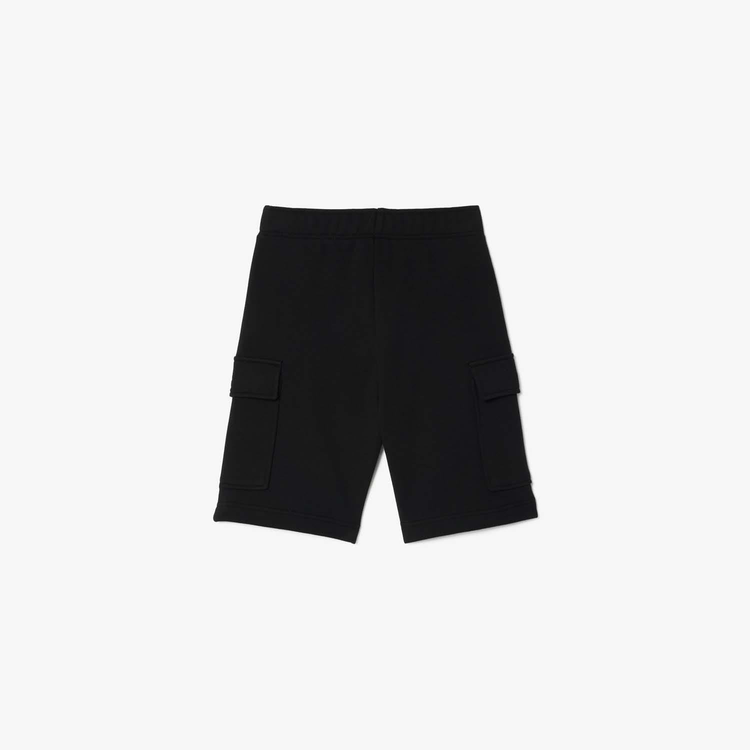 Lacoste Juniors Brushed Cotton Fleece Cargo Shorts