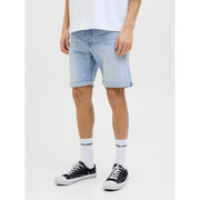 Jack and Jones Rick Denim Bermuda Shorts with Banded Hem