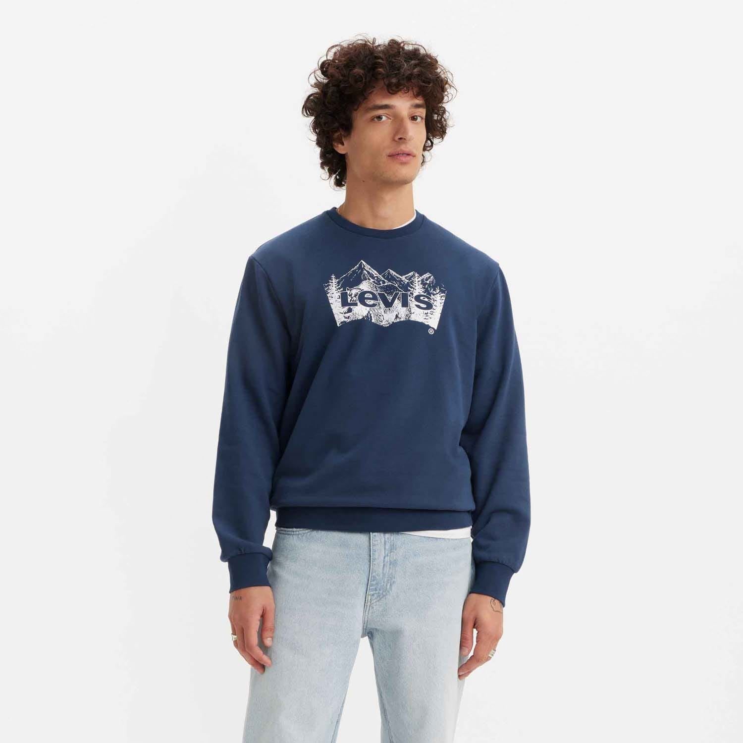 Levis Standard Fit Graphic Crewneck Sweatshirt