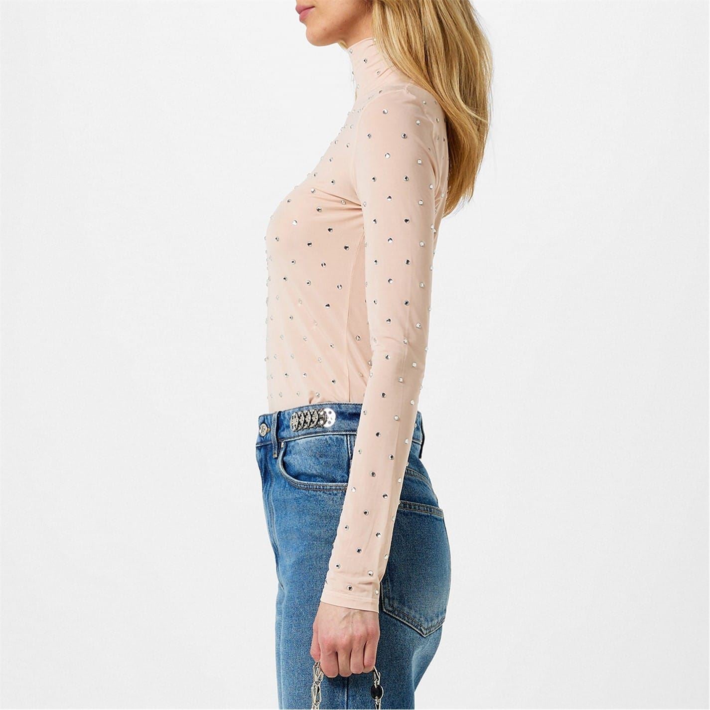 Rabanne Turtleneck Slim Fit Long Sleeve T-Shirt