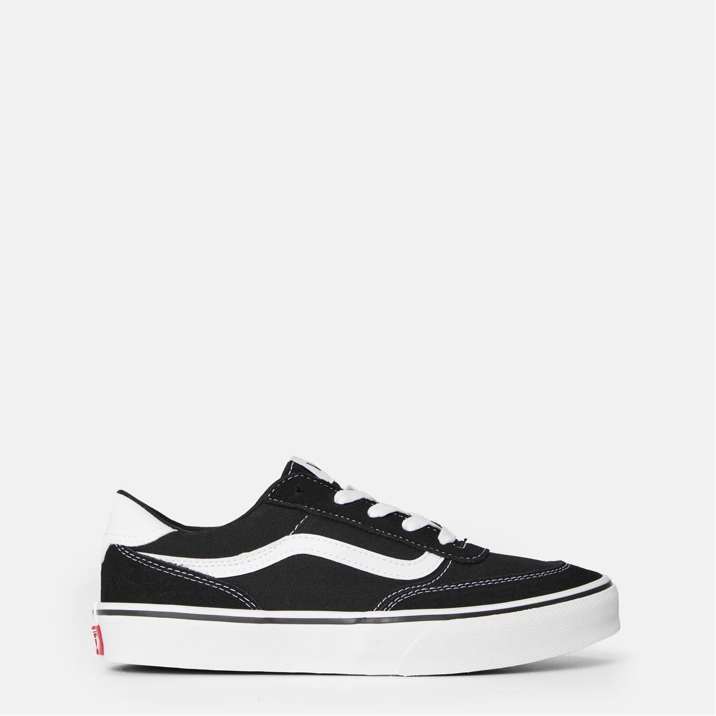 Vans Juniors Canvas Low Top Lace-Up Sneakers