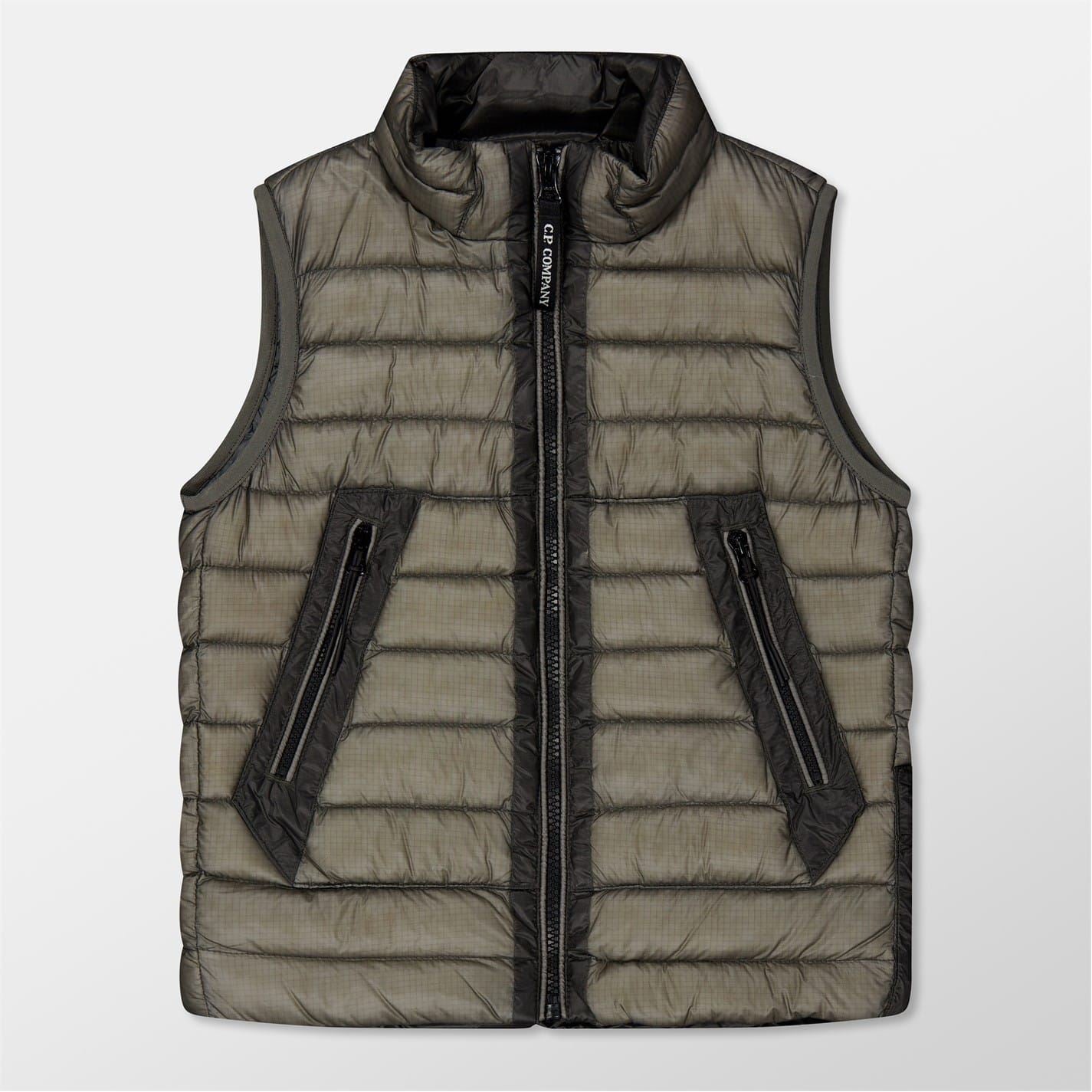 C.P. Company Zipped Pocket Puffy Gilet with Logo