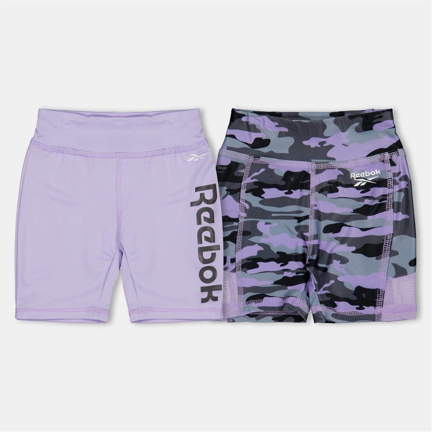 Reebok 2 Pack Camo Slim Fit Bermuda Shorts