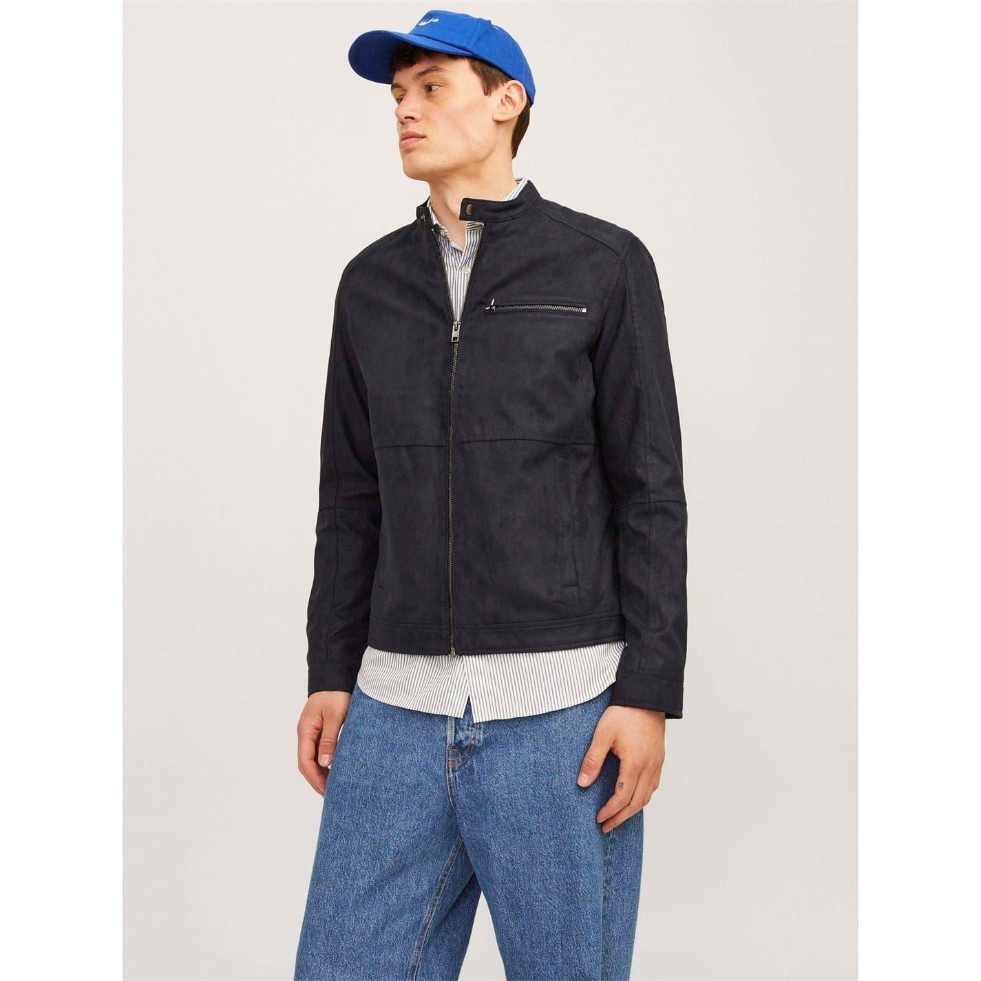 Jack and Jones Mens Biker Jacket