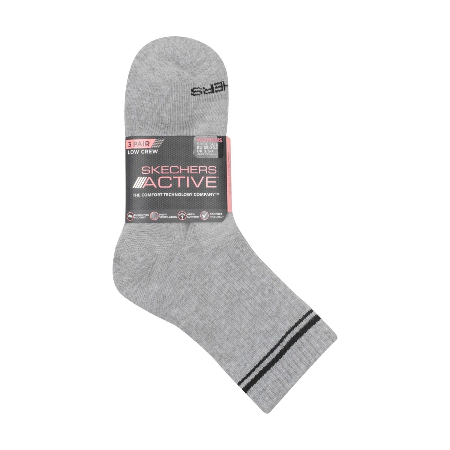 Skechers 3 Pack of Low Crew Socks
