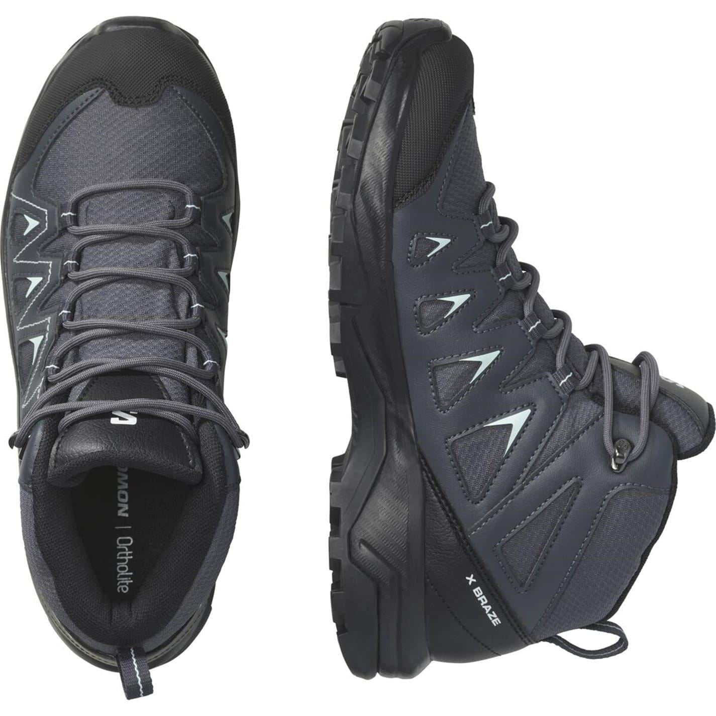Salomon Womens X Braze Mid GorE-Tex Walking Shoe