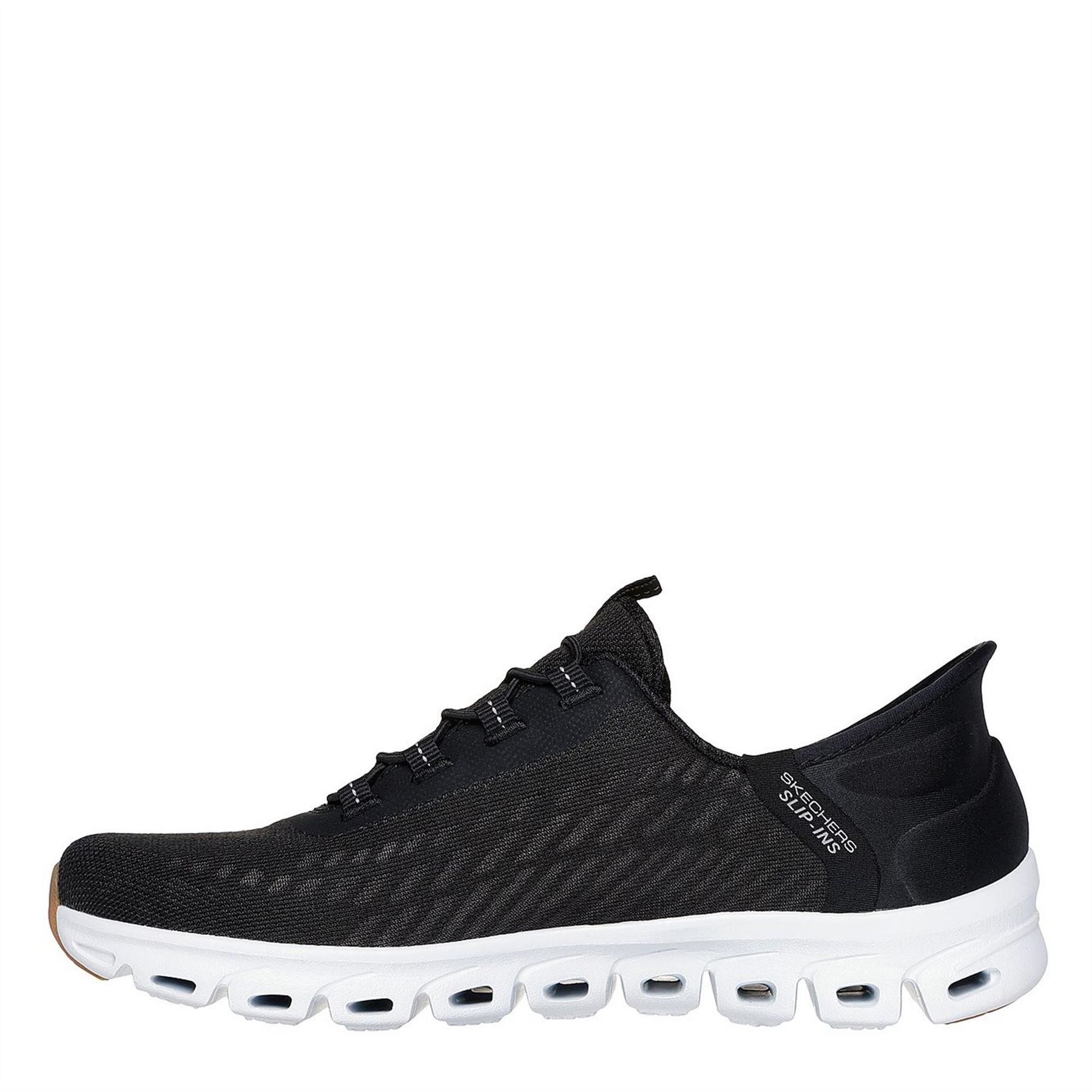 Skechers Glide Step Ribbed Lace-Up Trainers