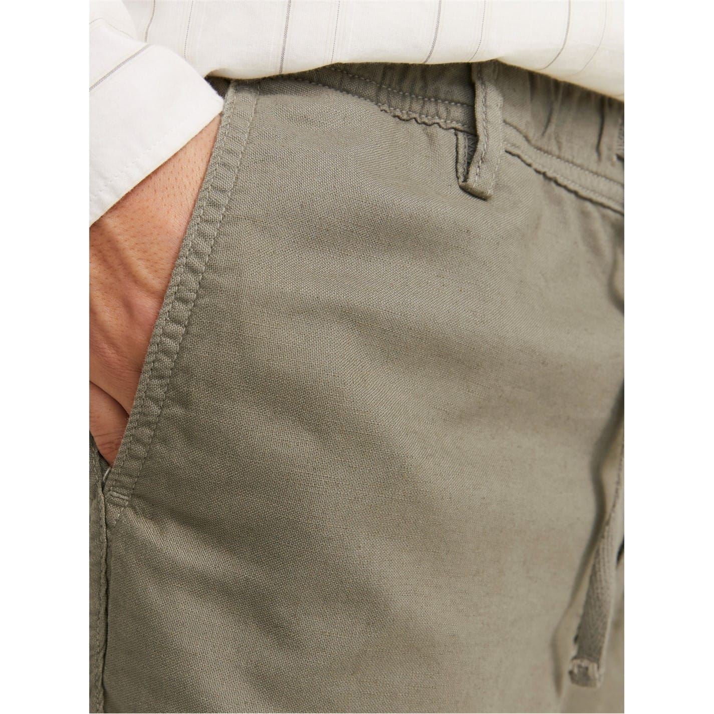 Jack and Jones Linen Bermuda Shorts