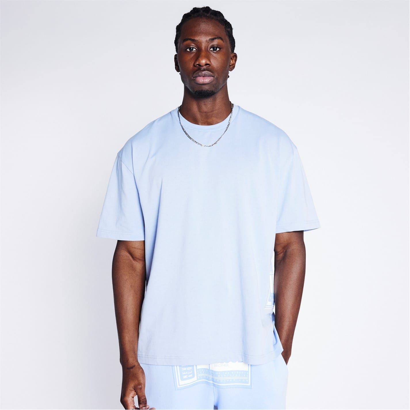 Blood Brother Badged Crew Neck Regular Fit T-Shirt