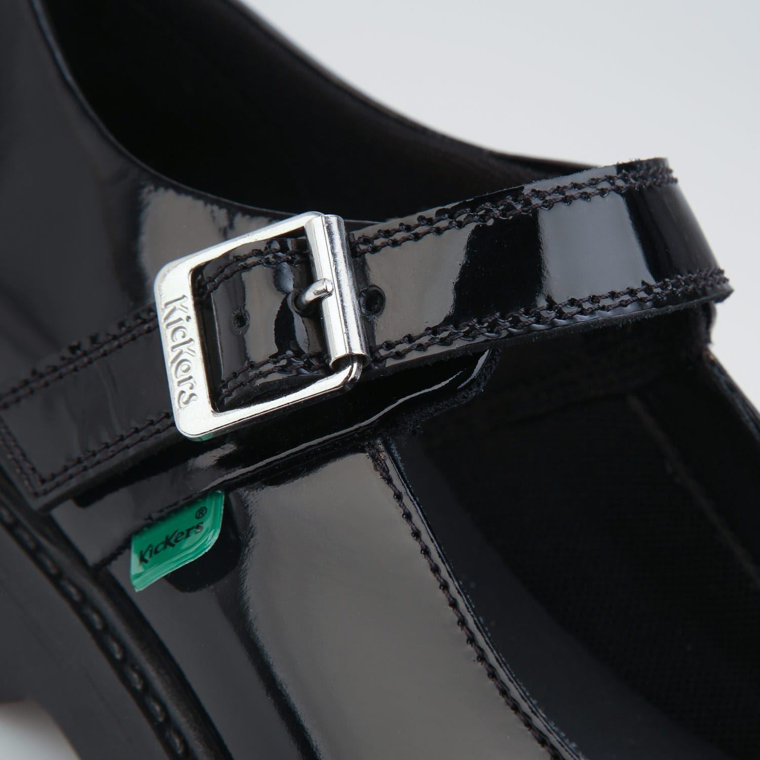 Kickers Womens Finley Patent Shoes