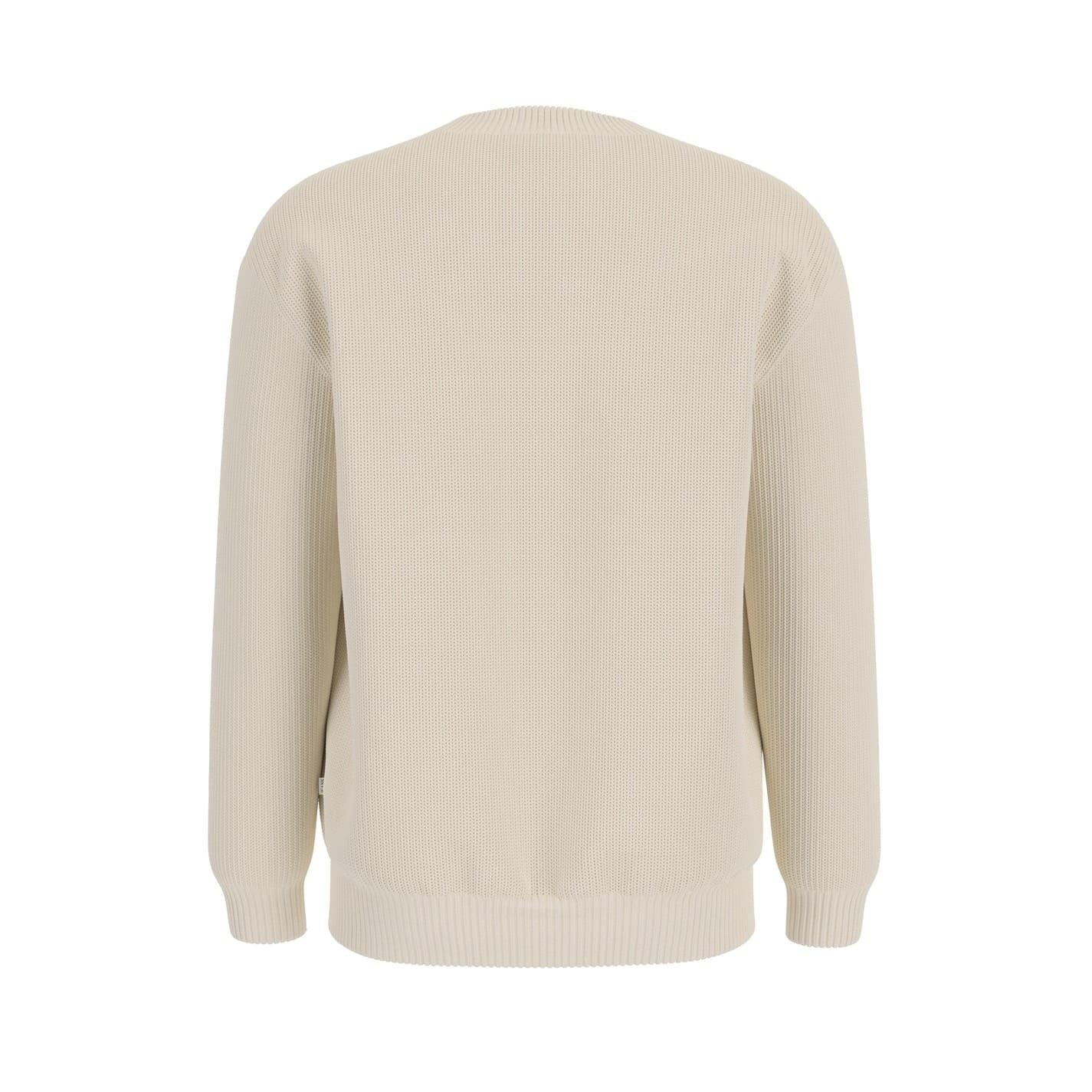 Guess Logo Print Crew Neck Long Sleeve Sweater