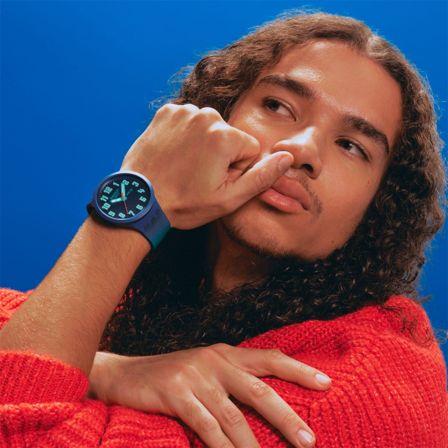 Swatch Bold 53 Fashion Rubber Bracelet Analogue Watch